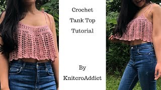 How to crochet tank top [upl. by Oriana]