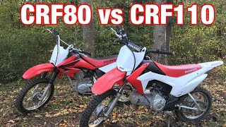 Crf 80 vs crf 110 [upl. by Albright592]