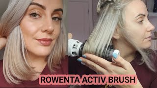 DRYING MY HAIR WITH ROWENTA BRUSH ACTIV PREMIUM HAIR  HAIR ROUTINE  Join my Journey [upl. by Ibbor]