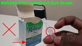 ✅ How To Use Refresh Plus Lubricant Eye Drops Review [upl. by Lancelle]