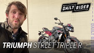 2021 Triumph Street Triple R Review  Daily Rider [upl. by Notlehs637]