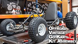 Off Road Vintage Go Kart Kit Build Project [upl. by Eimia]