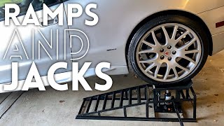 Hydraulic Vehicle Car Ramps Review [upl. by Esirehc854]