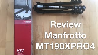 Manfrotto Stativ 190 MT190XPRO4 Review Aluminium Deutsch [upl. by Spearman]