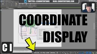 AutoCAD How to Display Coordinates and other Settings [upl. by Kellsie553]