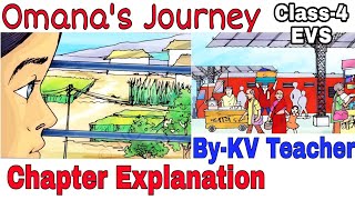 Chapter हिंदी Explanation Omanas Journey  Class4 EVS NCERT Chapter 6  by KV Teacher [upl. by Nosmoht]