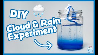 How to make a Rain Cloud in a Jar  Kids Science Experiment [upl. by Geordie305]