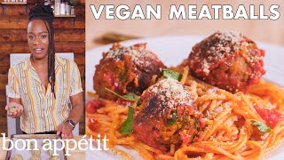 Chrissy Makes Vegan Meatballs  From the Home Kitchen  Bon Appétit [upl. by Cristiona912]