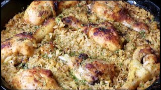 Easy One Pan Chicken And Rice [upl. by Enirehtakyram]