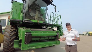 John Deere X9 Combine Walkaround [upl. by Anelej]