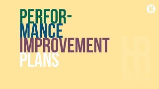 HR Basics Performance Improvement Plans [upl. by Ocramed]