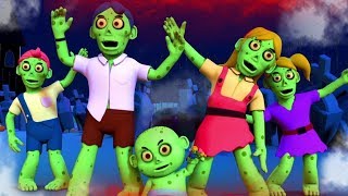 Zombie Finger Family  Nursery Rhymes And Baby Songs  Halloween Songs For Kids [upl. by Nylhtak]