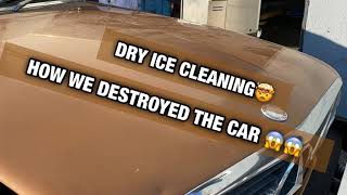 DRY ICE CLEANING ENTIRE CAR Mercedes 450SL BIG TRANSFORMATION [upl. by Ahsatniuq]