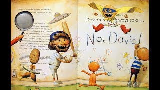 Animated Effects  No David By David Shannon Books for Kids children Read Aloud [upl. by Ajim]