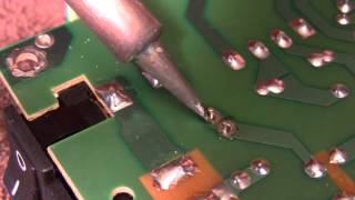 Removal of Solder Using Solder Wick [upl. by Ferwerda]