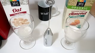 Oat Milk vs Almond Milk part 2 Frothing Test [upl. by Dry57]