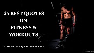 25 Best Quotes on Fitness amp Workouts  Gym Motivation Quotes [upl. by Elocan]