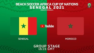 Live Beach Soccer Africa Cup Of Nations  Senegal 2021 Senegal vs Morocco Semi finals [upl. by Chrystel253]