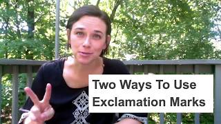 Learn How To Use Exclamation Marks [upl. by Ecila]