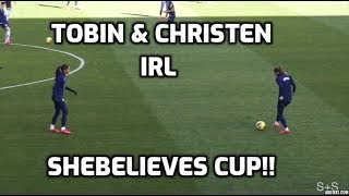 TOBIN AND CHRISTEN MOMENTS  SHEBELIEVES CUP [upl. by Leda462]