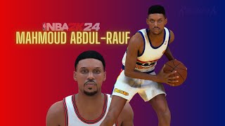 Mahmoud Abdul Rauf Face Creation NBA 2K24 [upl. by Line]