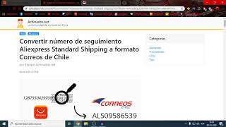 IMPOSIBILIDAD DE ENTREGAR PAQUETE ALIEXPRESS  CHILE  RASTREO [upl. by Portugal564]