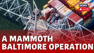 Baltimore Bridge Collapse 2024 Live  Recovery Effort Continues From Coast Guard Boats  N18L [upl. by Romano153]