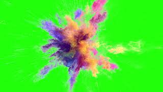 Green Screen FREE Colour Ball Explosion [upl. by Assirol]