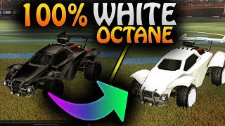 How To Have A 100 WhiteBlack Octane In Rocket League  How To Choose BlackWhite Primary Colors [upl. by Quiteri169]