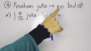 Matematik Tahun 6  Hubungan Nombor Perpuluhan Juta amp Pecahan Juta dengan Nombor Bulat [upl. by Reviel]