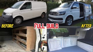 Volkswagen Camper Complete Van Build Start to finish [upl. by Namya]