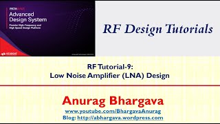 RF Design9 RF LNA Design  Concept to Implementation [upl. by Gruber]