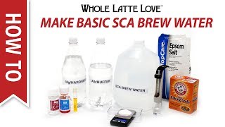 How To Make Basic SCA Coffee Brew Water [upl. by Barthold]