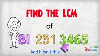 Find the LCM of 81 231 amp 3465 3 Very big numbers No problem [upl. by Gnouhk]