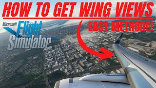 HOW TO SETUP quotWING VIEWSquot amp quotCUSTOM CAMERA VIEWSquot IN MICROSOFT FLIGHT SIMULATOR 2020 EASY METHOD [upl. by Arleen]