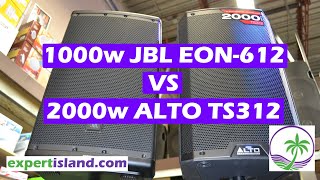 Sound TEST JBL EON612 vs Alto TS312 Head to Head comparison [upl. by Lamoree672]