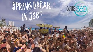 MANDALA BEACH CANCUN SPRING BREAK IN 360 DEGREE [upl. by Jedidiah]