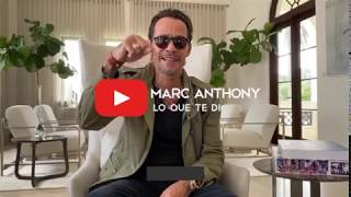 Marc Anthony  Lo Que Te Dí  Nuevo video [upl. by Wolgast]