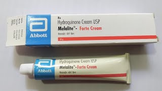 Melalite Forte Cream  Hydroquinone Cream  Melalite Forte Cream Uses Benefits Side effects Review [upl. by Ahsyekat]