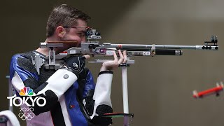 USAs Will Shaner wins gold in 10m air rifle sets Olympic record  Tokyo Olympics  NBC Sports [upl. by Ybbil]