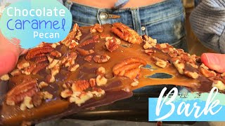 Chocolate Caramel Bark with Pecans  Caramel Chocolate Crack Recipe  Easy DIY Turtles Recipe [upl. by Carrelli]