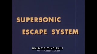 SUPERSONIC EJECTION SEAT SYSTEM TESTS AT HURRICANE MESA UTAH 84222 [upl. by Velma]