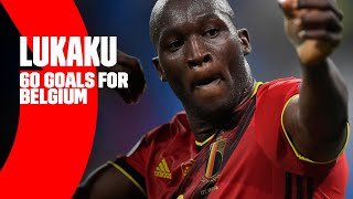 60 international goals by Romelu Lukaku  REDDEVILS [upl. by Eednarb]