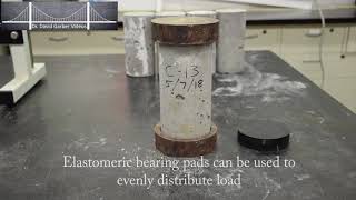 Concrete Cylinder Compression Test ASTM C39 [upl. by Edmee]