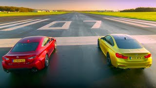 BMW M4 Coupé vs Lexus RC F  Top Gear [upl. by Eras638]