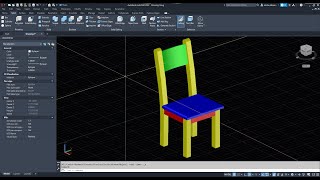 AutoCAD tutorial How to draw a wooden chair [upl. by Decca]