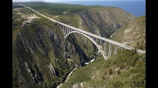 SOUTH AFRICA  The worlds highest bungee jump bridge216 Meter [upl. by Goddord]