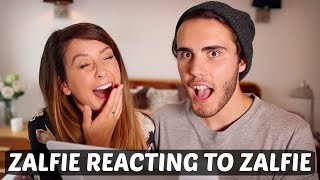 ZALFIE REACTING TO ZALFIE [upl. by Younger375]