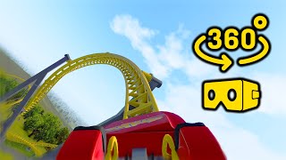 🎢EXTREME ROLLER COASTER 360°  VR Video [upl. by Svensen]