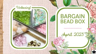 Bargain Bead Box Monthly Subscription  April 2023 [upl. by Hafler]